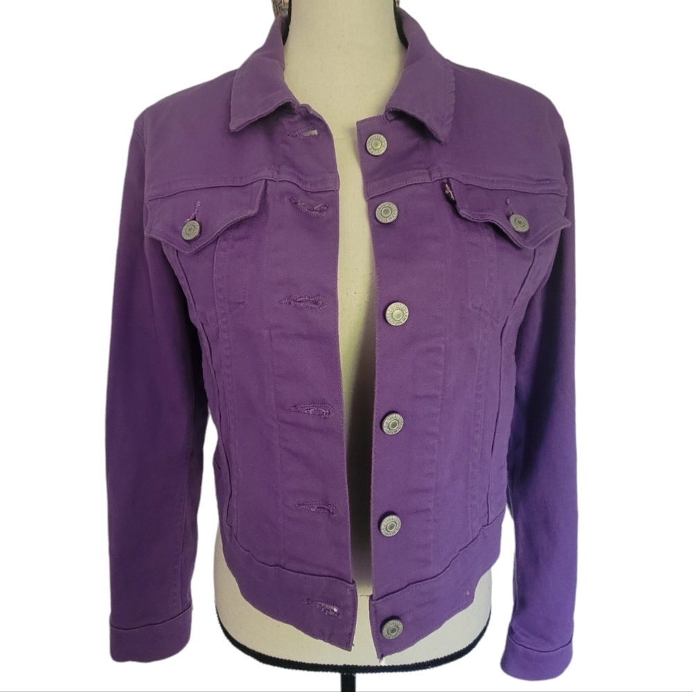 Levi Straus purple denim jacket
